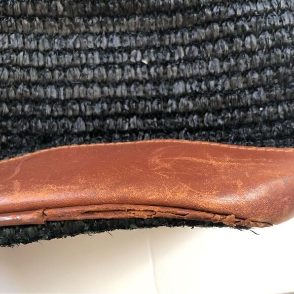 Carla Marchi made in Italy woven shoulder bag with leather trim - Picture 3 of 12